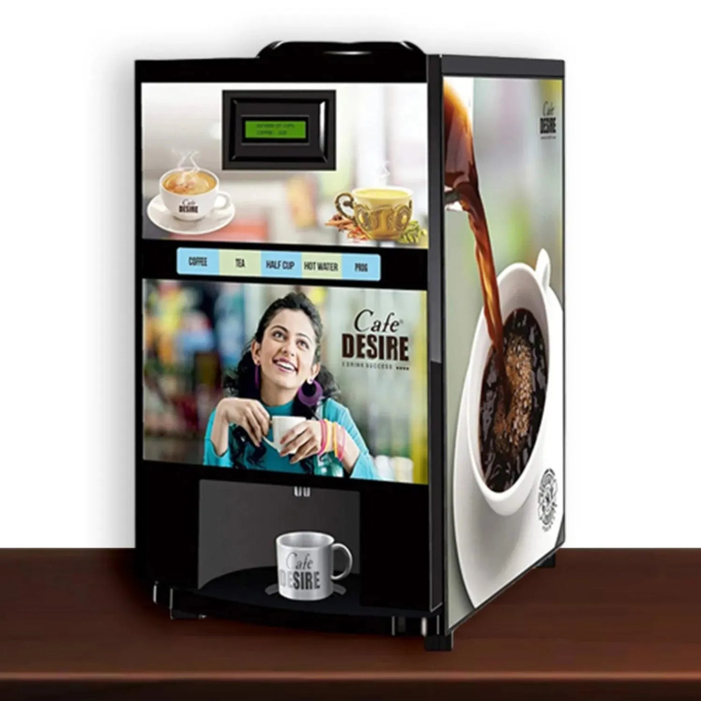 Coffee Machine 2 Lane | Two Beverage Options | Fully Automatic Coffee Tea Vending Machine