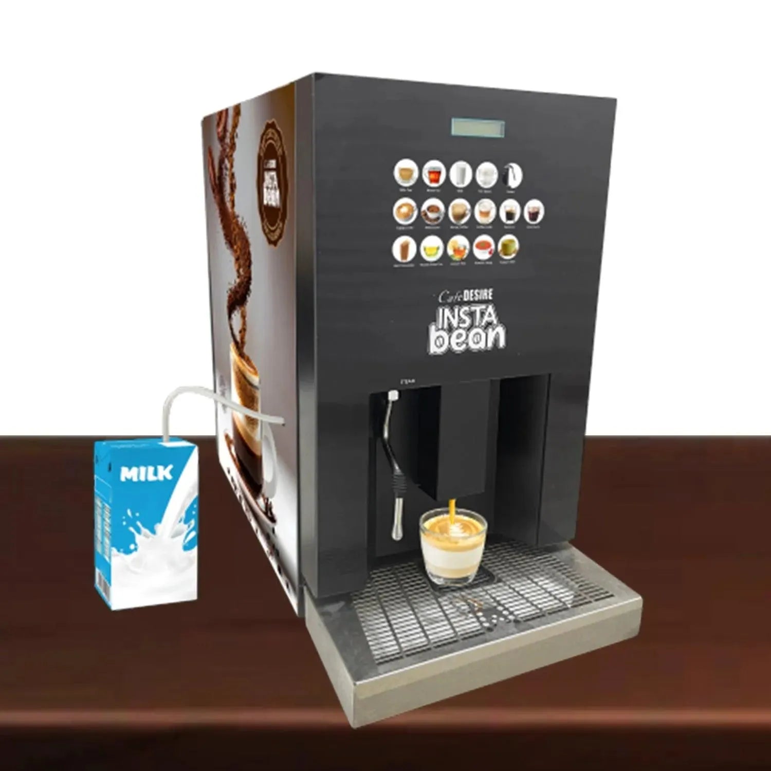 Insta Bean Coffee Vending Machine | Made with Fresh Milk | 16 Options | Lowest cost