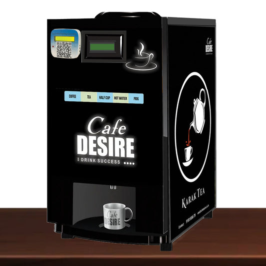 Double Option QR Code Led Coffee machine