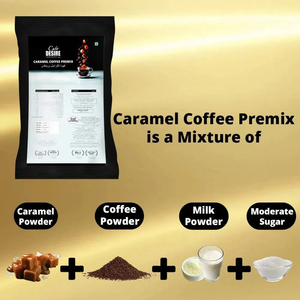 Caramel Coffee Premix - 500g - cafedesireonline.com