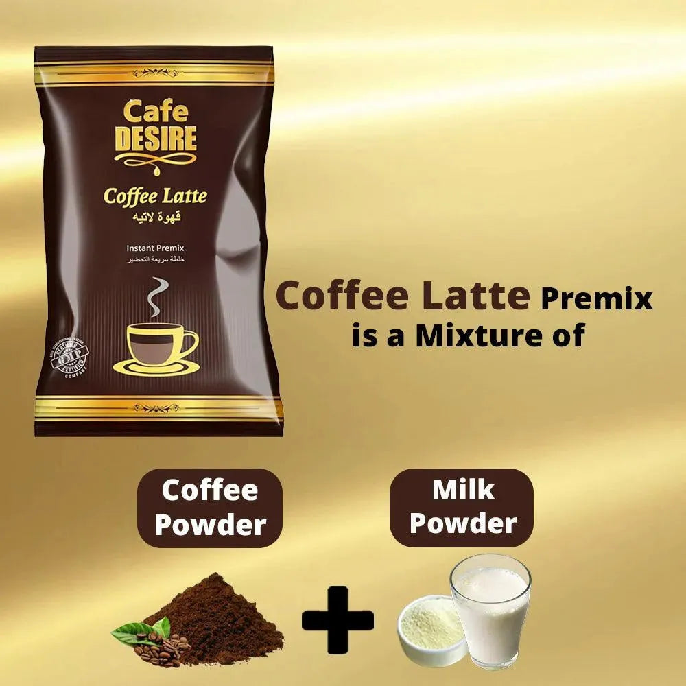 Instant Coffee Premix - Low Sugar Unsweetened - 500g - cafedesireonline.com