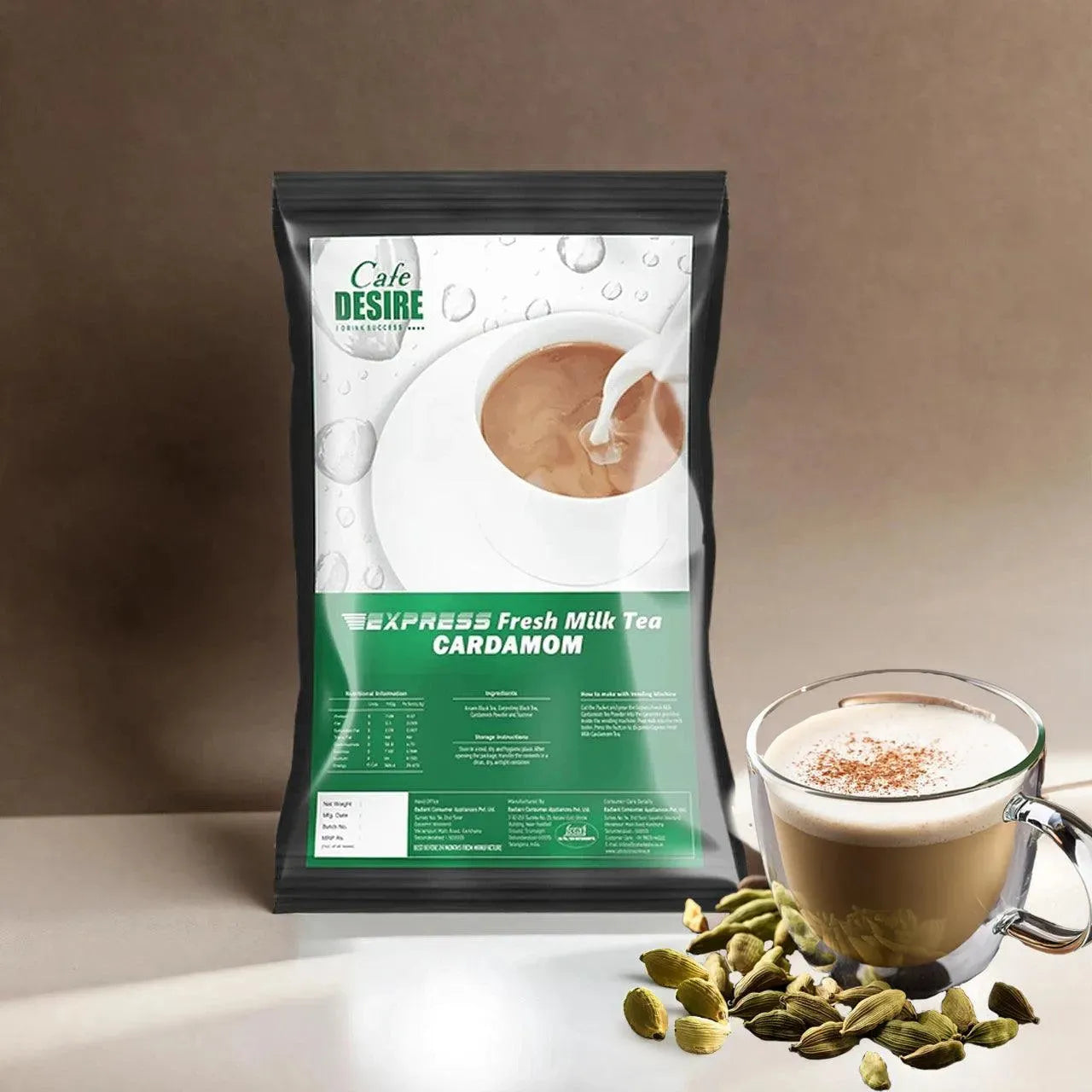 EXPRESS Fresh Milk Tea - Cardamom - 1Kg - cafedesireonline.com