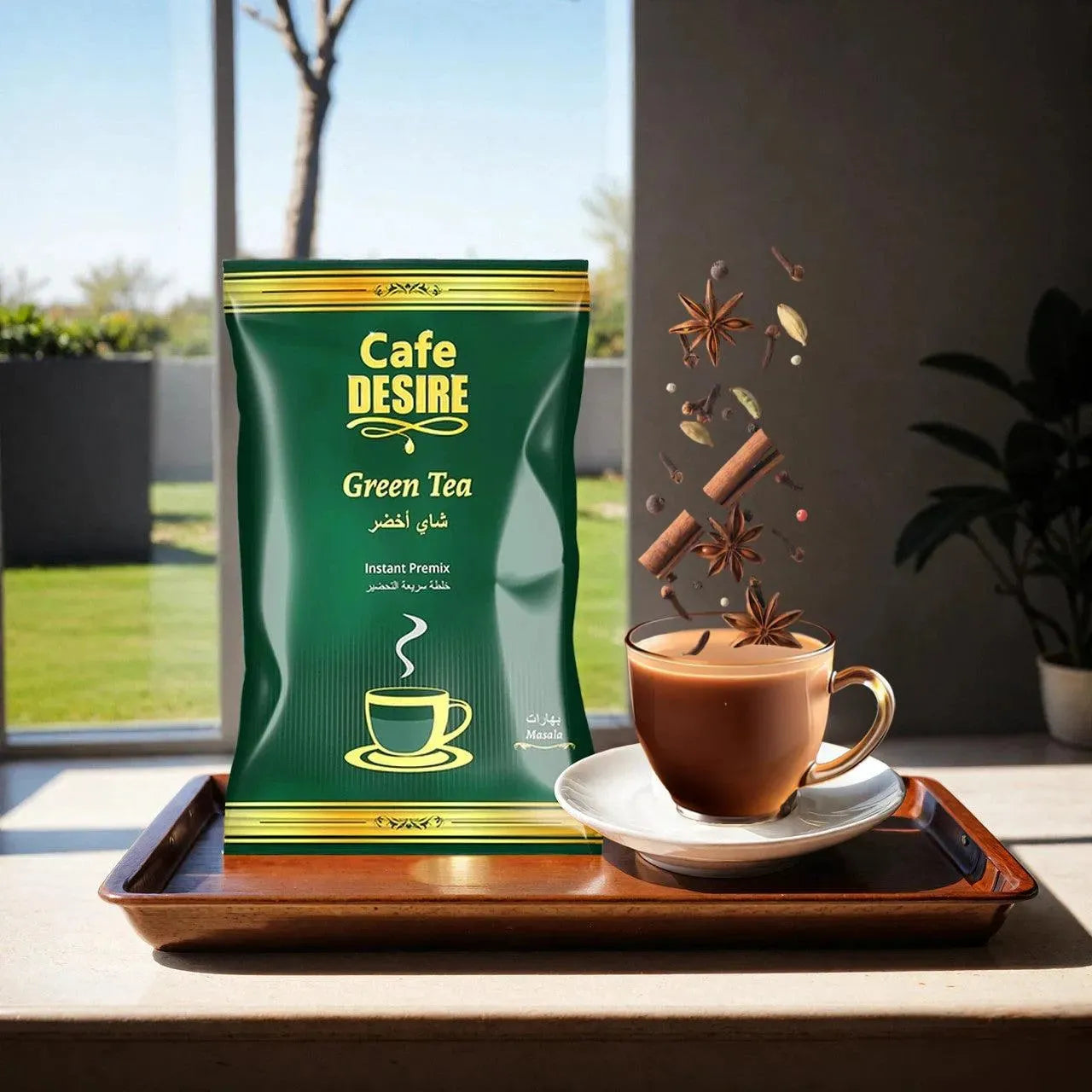 Masala Green Tea Premix - 500g - cafedesireonline.com