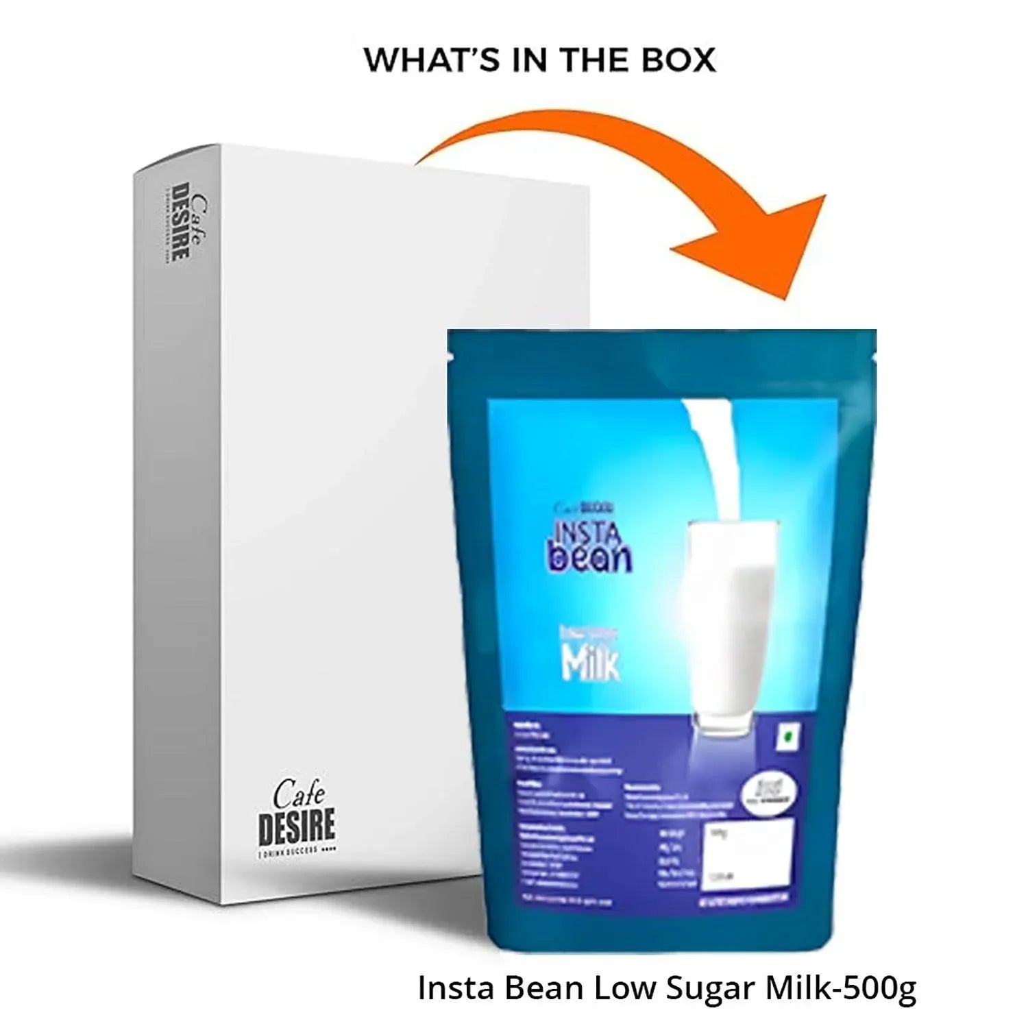 Insta Bean Low Sugar Milk - 500g - cafedesireonline.com