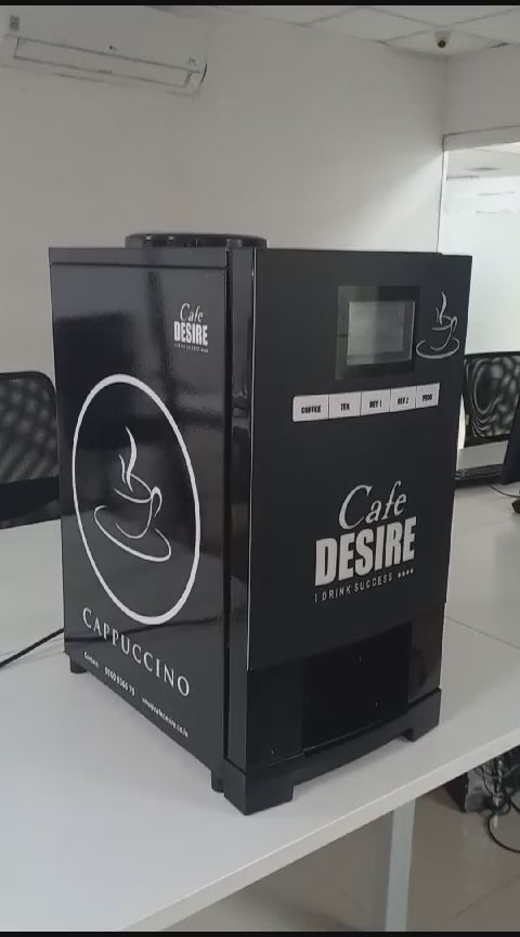 LED 4 lane coffee vending machine video