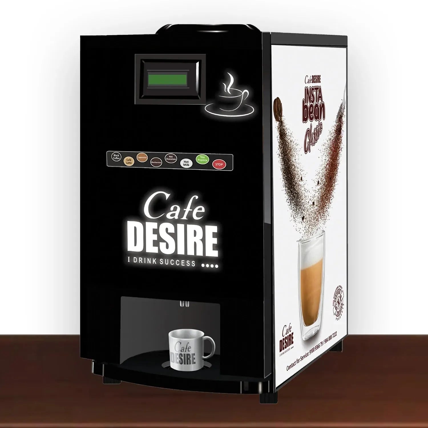 LED Insta Bean Classic Coffee Vending Machine | 8 Options