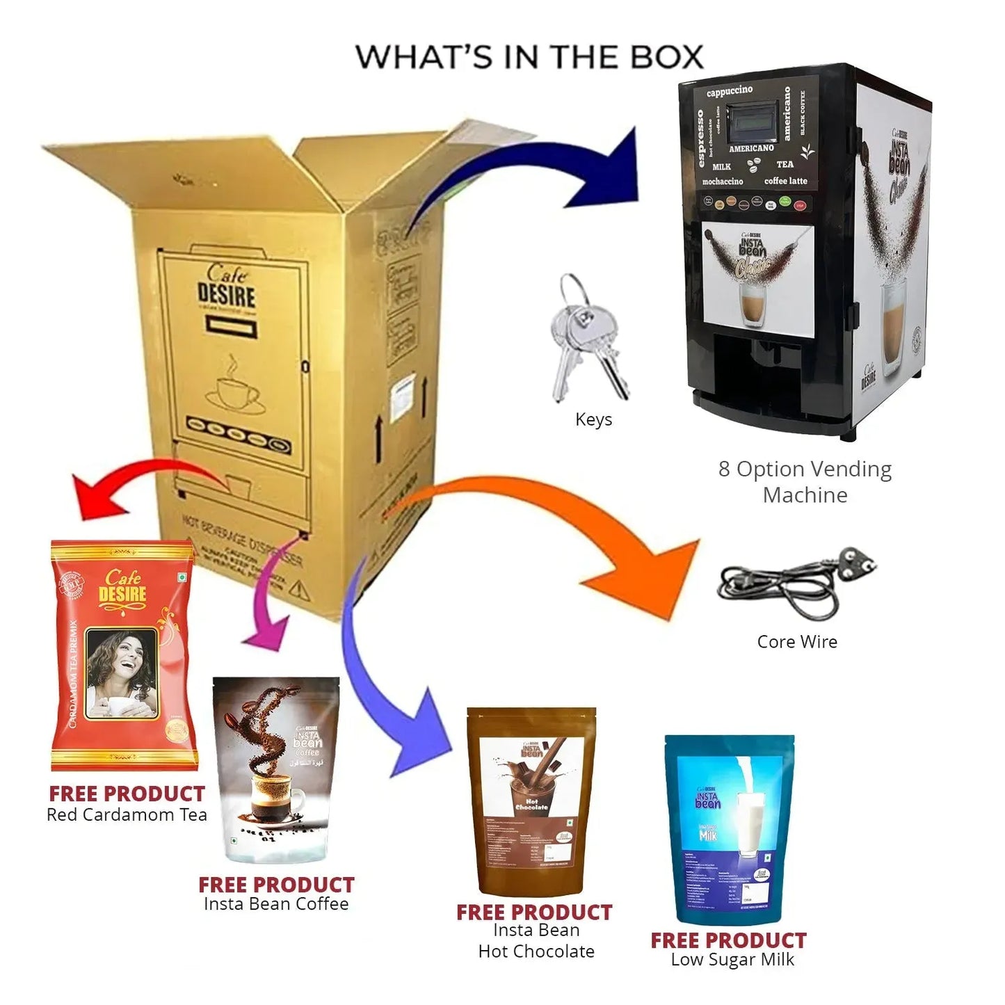 Insta Bean Classic Coffee Vending Machine | 8 Options