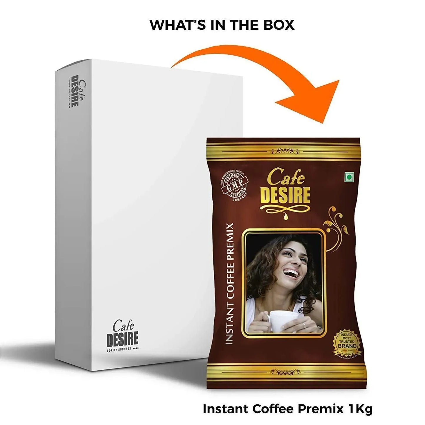 Instant Coffee Premix - 1Kg - Premium Blend - cafedesireonline.com