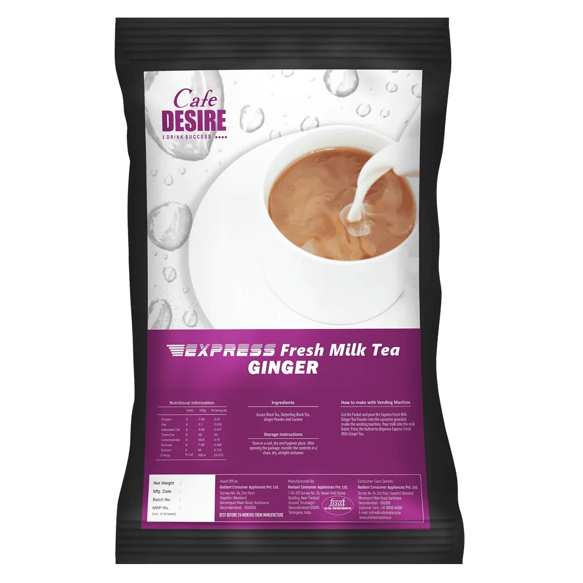 EXPRESS Fresh Milk Tea - Ginger - 1Kg - Cafe Desire
