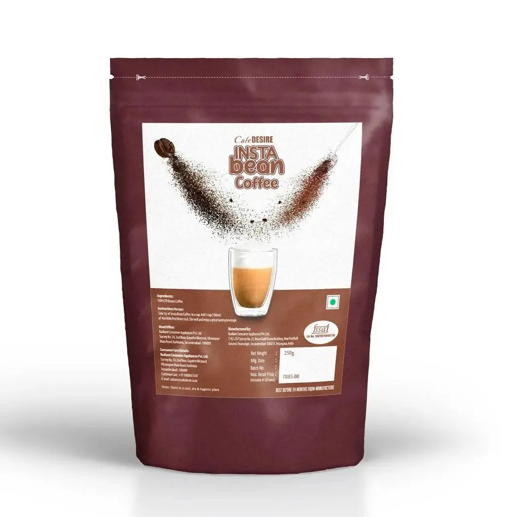 Insta Bean Coffee - 250g - Cafe Desire Cafe Desire Cafe Desire Insta Bean Coffee - 250g