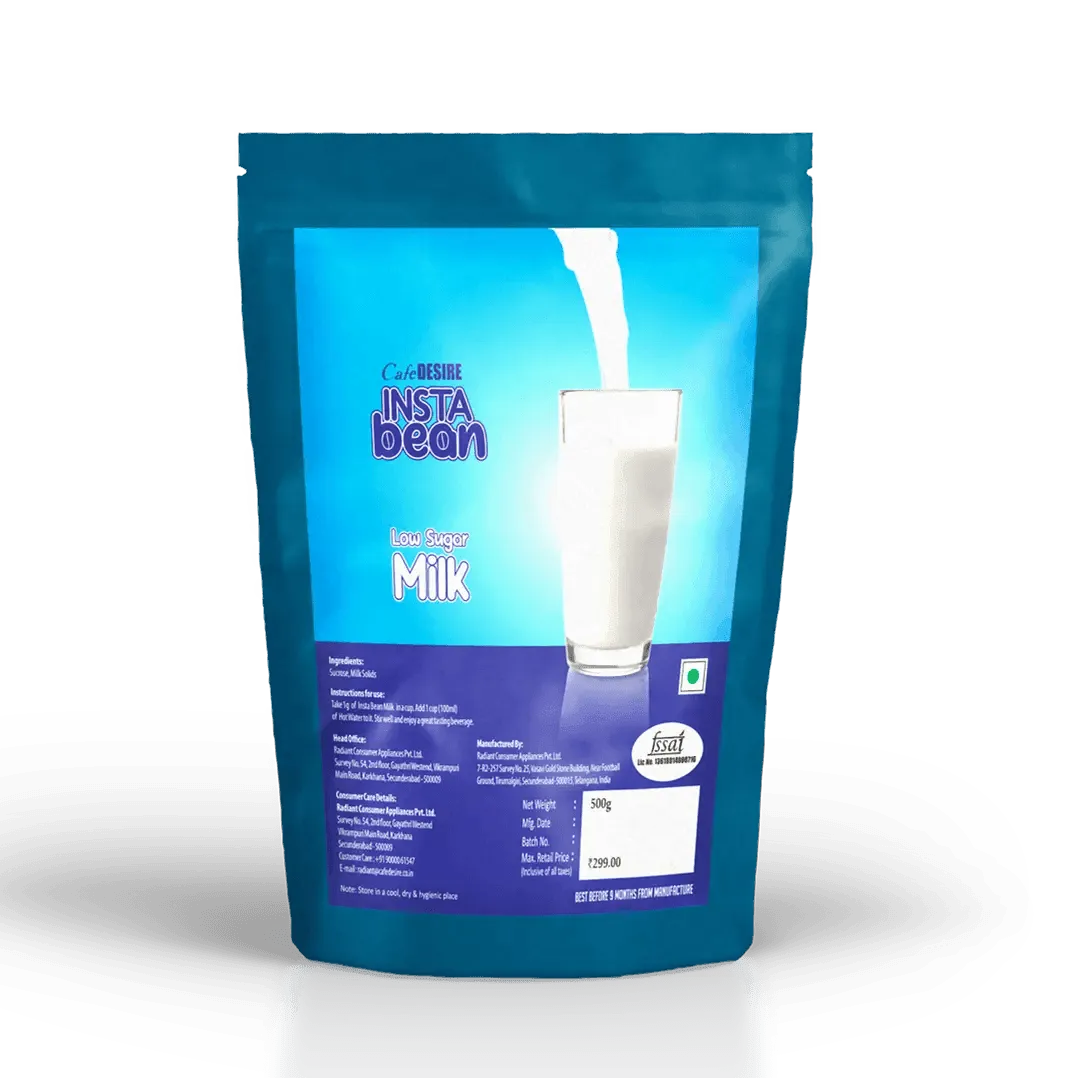 Insta Bean Low Sugar Milk - 500g - Cafe Desire Cafe Desire Cafe Desire Insta Bean Low Sugar Milk - 500g