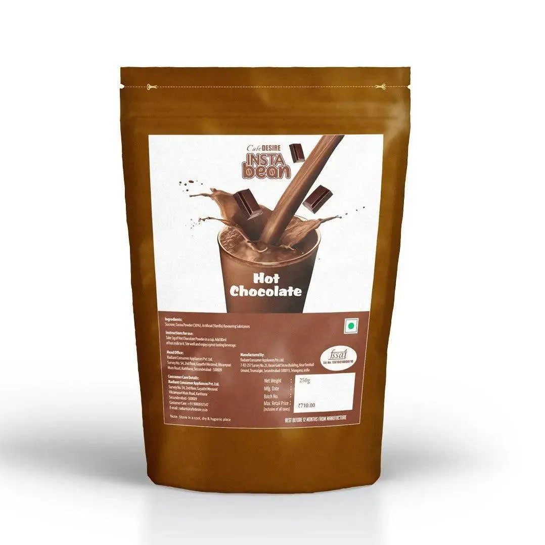 Insta Bean Hot Chocolate - 250g - Cafe Desire Cafe Desire Cafe Desire Insta Bean Hot Chocolate - 250g