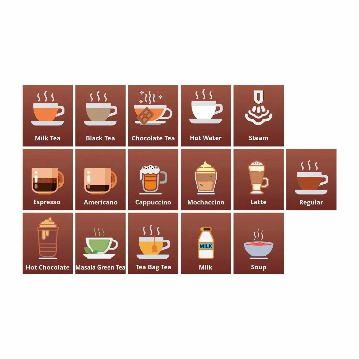 Insta Bean Coffee Vending Machine | Made with Fresh Milk | 16 Options | Lowest cost