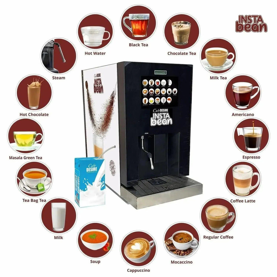 Buy Cafe Desire I Drink Success Instant Coffee Tea Vending Machine - cafedesireonline.com