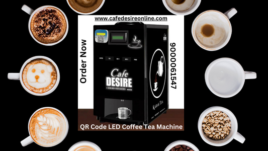 Transforming Café Service with a 4-Lane LED QR Code Coffee-Tea Vending Machine