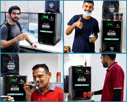 Café Desire Double Option LED 2 LANE Vending Machine