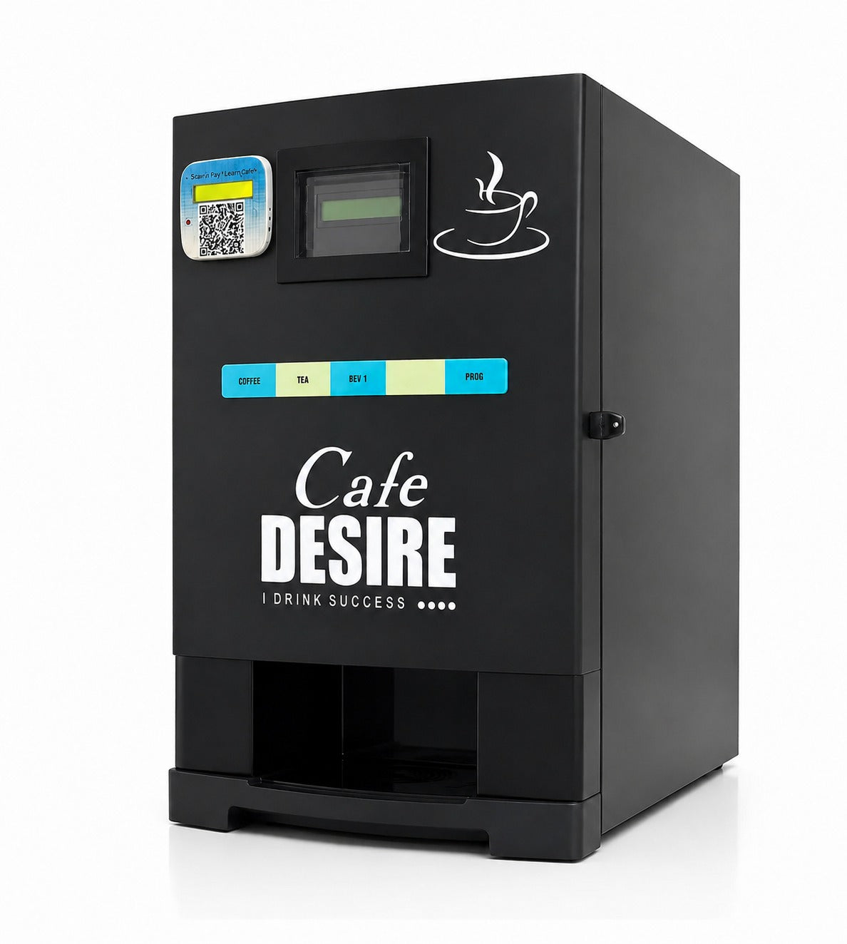 Triple Option LED RFID Coffee Vending Machine with Pump