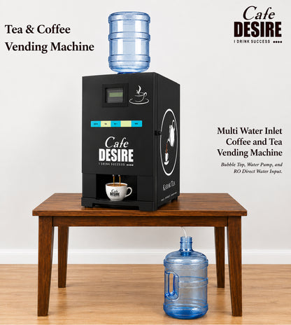 Triple Option LED RFID Coffee Vending Machine with Pump