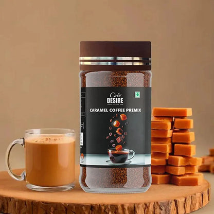 Caramel Coffee Premix - 500g Jar - cafedesireonline.com