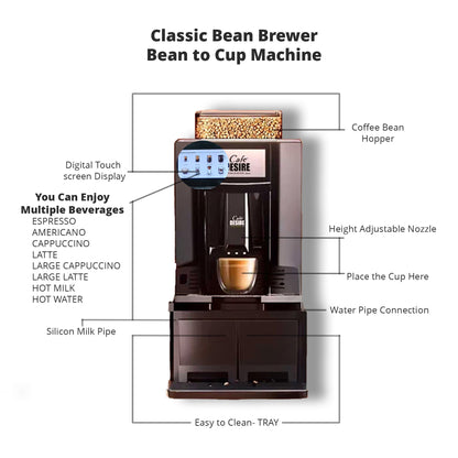 Classic Bean Brewer - Bean to cup Vending Machine - cafedesireonline.com