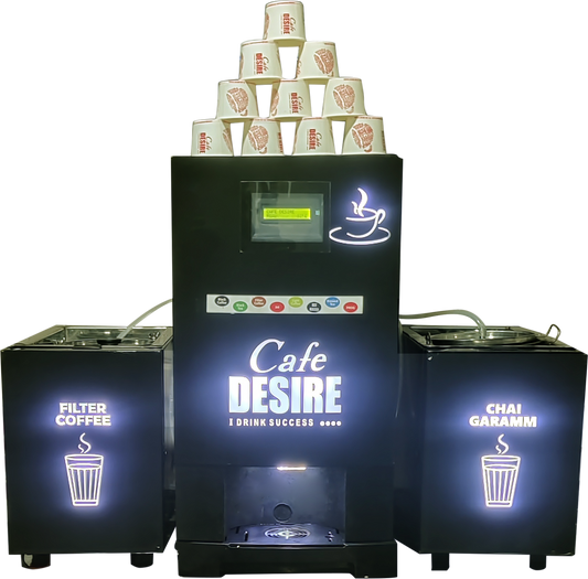 Express Fully Automatic Fresh Milk Coffee Tea Vending Machine | Make with Fresh Milk | Suitable for all Offices and Shops