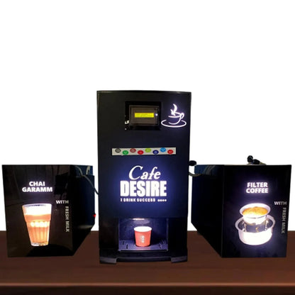 Express Fully Automatic Fresh Milk Coffee Tea Vending Machine | Make with Fresh Milk | Suitable for all Offices and Shops