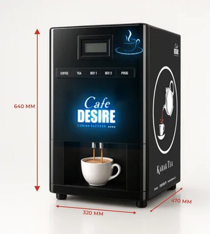 Triple Option LED with Pump Tea & Coffee Vending Machine