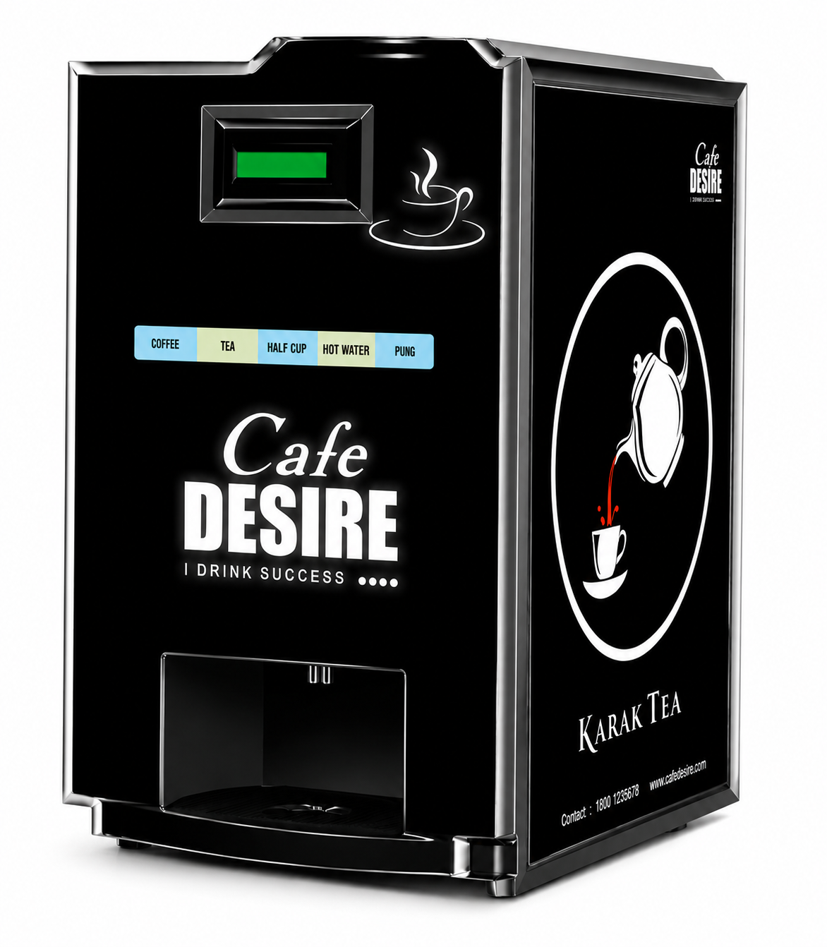 Cafe Desire Double Option LED 2 LANE Vending Machine