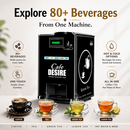 Cafe Desire Double Option LED 2 LANE Vending Machine