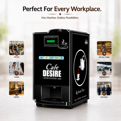 Cafe Desire Double Option LED 2 LANE Vending Machine