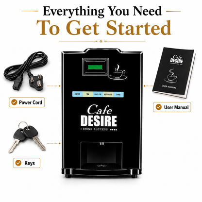 Cafe Desire Double Option LED 2 LANE Vending Machine