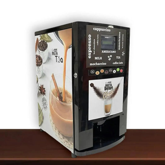 Insta Bean Classic Coffee Vending Machine | 8 Options | Espresso Black Coffee, Coffee Latte, Cappuccino, Mochaccino, Hot Chocolate, Hot Milk, Instant Tea, Instant Coffee | For Smart Offices, Shops, Hotels, Restaurants and Home