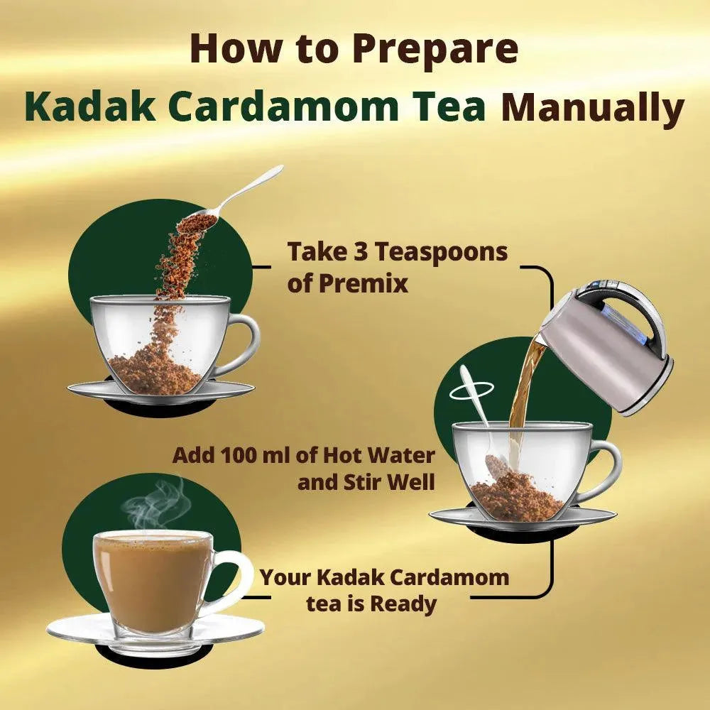 Kadak Cardamom Tea Premix - 1Kg - cafedesireonline.com