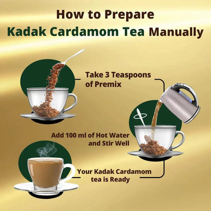 Kadak cardamom tea prepare manually