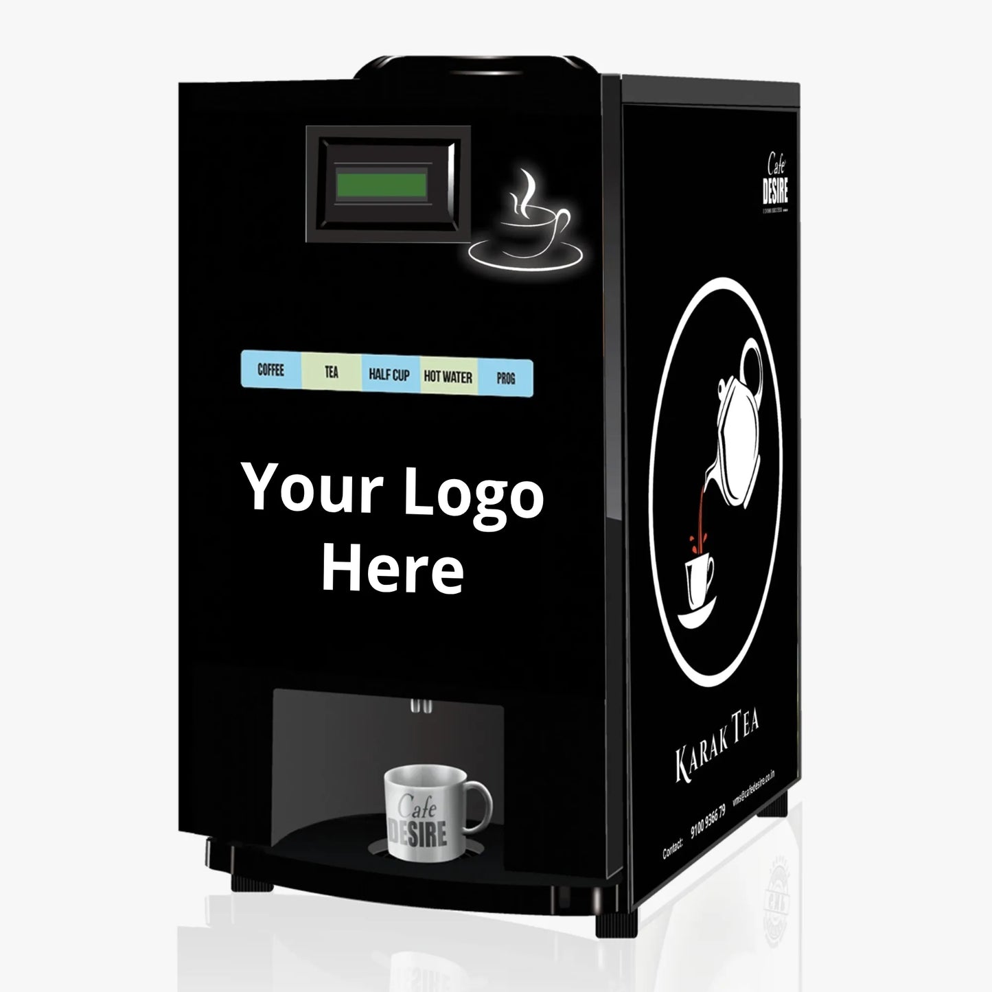 LED Coffee Tea Vending 2 Lane