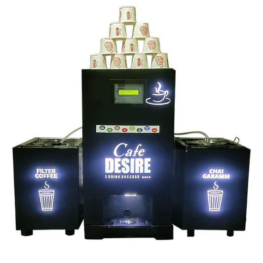 Express Fully Automatic Fresh Milk Coffee Tea Vending Machine | Make with Fresh Milk | Suitable for all Offices and Shops