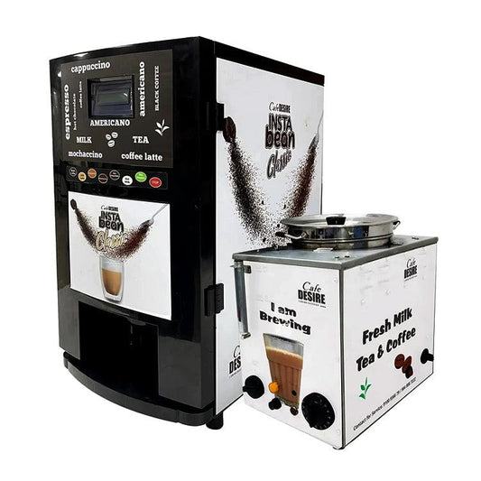 Insta Bean Classic Combo Coffee Vending Machine | Made with Fresh Milk | 8 Options