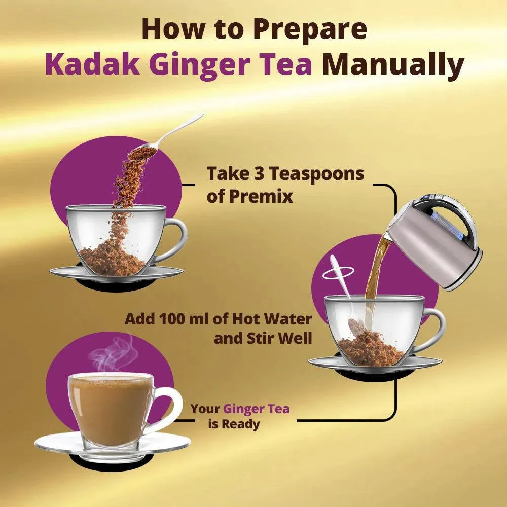 how to prepare ginger tea manually