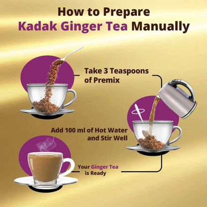 Kadak Ginger Tea Premix - 1Kg - cafedesireonline.com