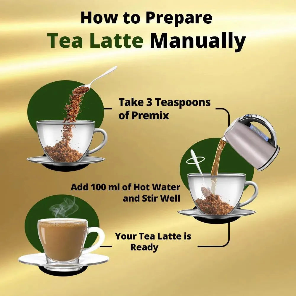 how to prepare tea latte manually