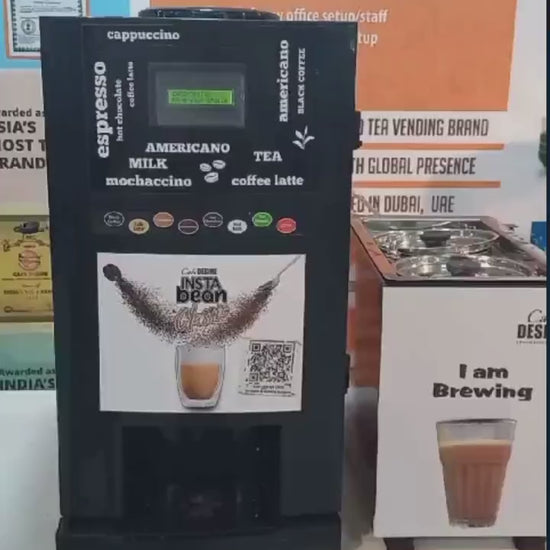 Fresh milk coffee machine video