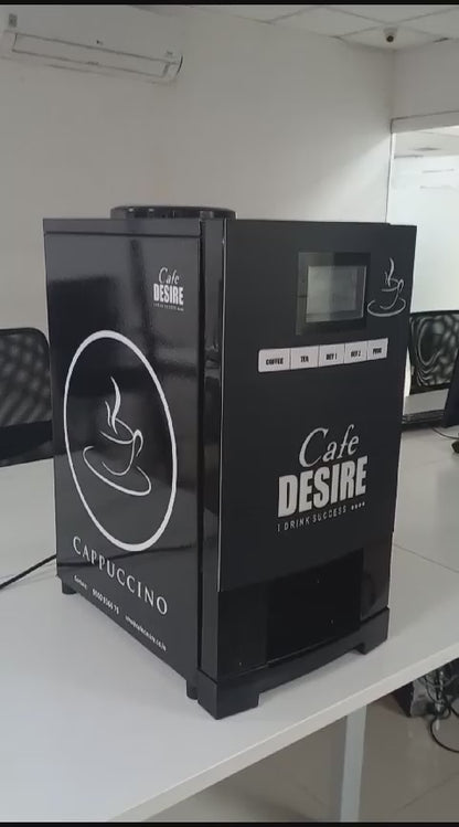 LED Coffee Machine 4 Lane | Four Beverage Options | Fully Automatic Tea & Coffee Vending Machine | For Offices, Shops and Smart Homes | Make 4 Varieties of Coffee Tea with Premix | No Milk, Tea, Coffee Powder Required
