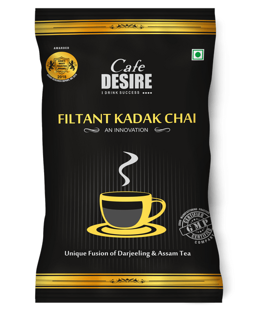 Filtant Kadak Chai 1Kg (100g X 10 No.s) - Cafe Desire Cafe Desire Cafe Desire Filtant Kadak Chai 1Kg (100g X 10 No.s)