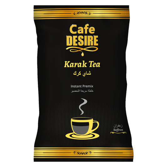 Kadak Saffron Tea Premix (1Kg) | 3 in 1 Tea | Makes 80 Cups | Milk not required | Kadak Chai with Kesar Flavour | For Manual Use - Just add Hot Water | Suitable for all Vending Machines - Cafe Desire Cafe Desire Cafe Desire Kadak Saffron Tea Premix (1Kg) | 3 in 1 Tea | Makes 80 Cups | Milk not required | Kadak Chai with Kesar Flavour | For Manual Use - Just add Hot Water | Suitable for all Vending Machines
